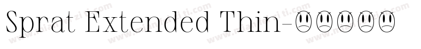 Sprat Extended Thin字体转换